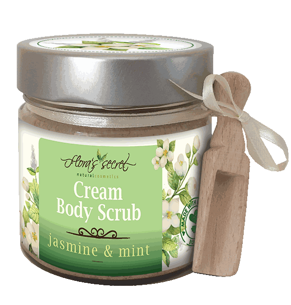 Крем ексфолиант за тяло Jasmine & Mint - Flora's Secret 1 Крем ексфолиант за тяло Jasmine & Mint - Flora's Secret