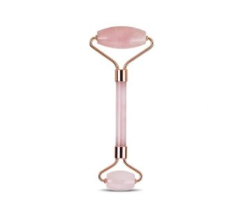 Ролер за масаж на лице от розов кварц - Rose quartz face roller
