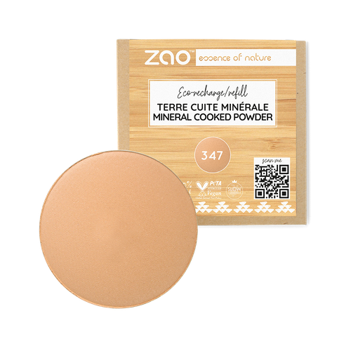 Zao Organic - Печена пудра и минерален фон дьо тен 347 Zao-Organic-Печена-пудра-и-минерален-фон-дьо-тен-347