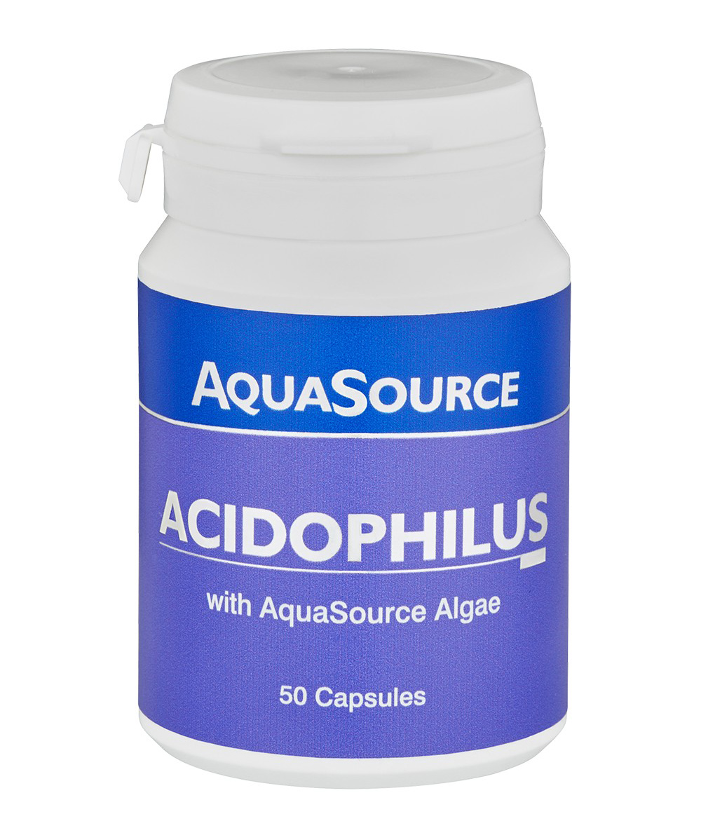 Ацидофилус-с-водорасли-50 капсули-AquaSource хранителни добавки AquaSource