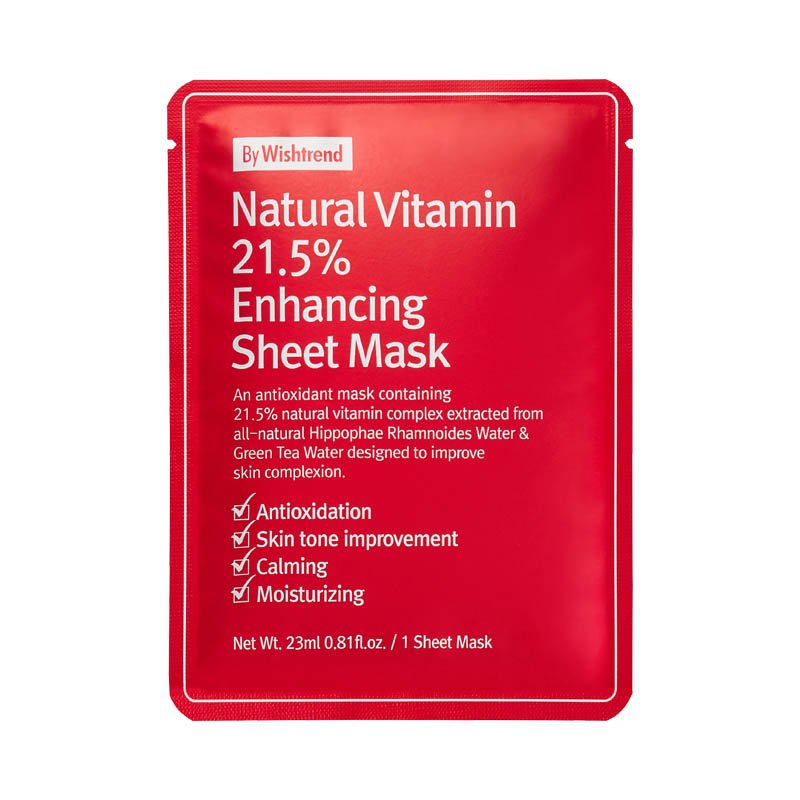 By-Wishtrend-Natural-Vitamin-21.5-Enhancing-Sheet-Mask Шийт витаминна маска NATURAL VITAMIN 21.5 ENHANCING - Wishtrend