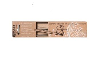 Комплект Стоманени сламки + почистваща четка - Casa Organic