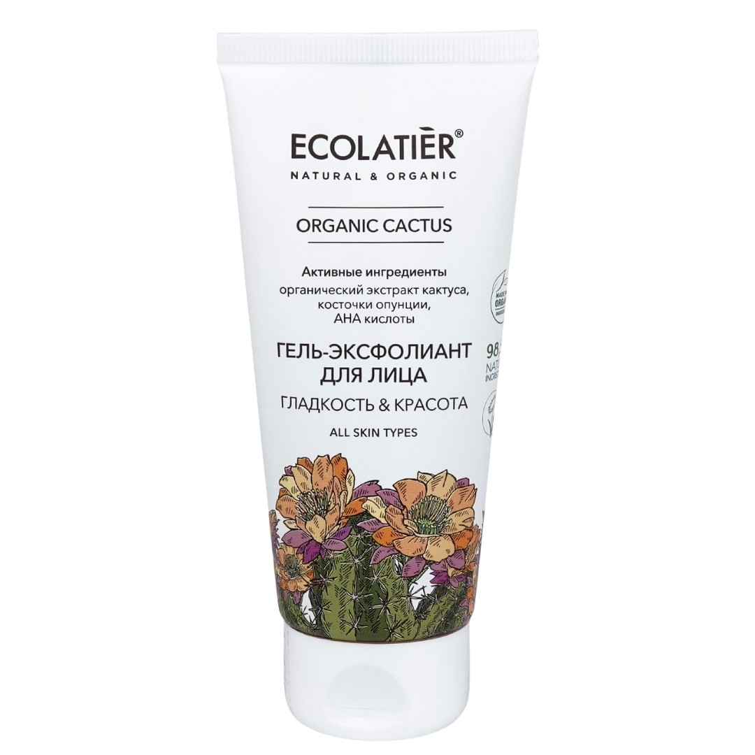 гел-ексфолиант-за-лице-кактус-100ml Ексфолиращ гел за лице с Кактус за мазна и проблемна кожа - ECOLATIER