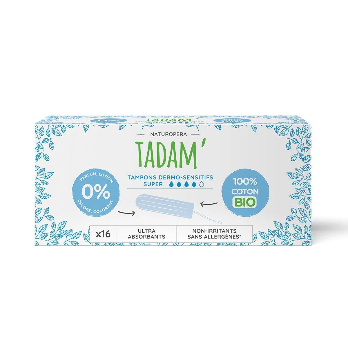 Био-дамски-тампони-SUPER-TADAM-odonata Био дамски тампони SUPER - TADAM