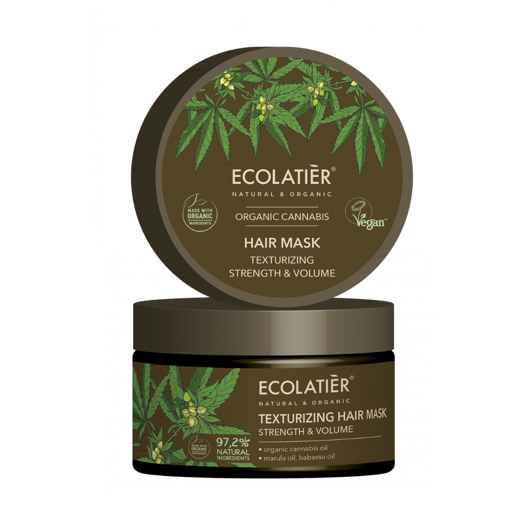 Маска-за-коса-за-обем-с-Канабис-Ecolatier-odonata Маска за коса за обем с Канабис - Ecolatier