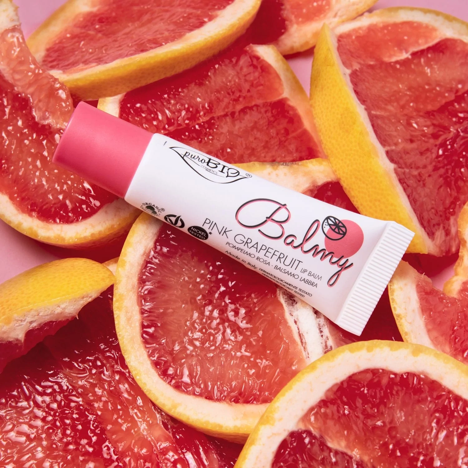 BalmygustoPompelmoRosapuroBIOcosmetics_балсам-за-устни Балсам за устни Balmy - PuroBio
