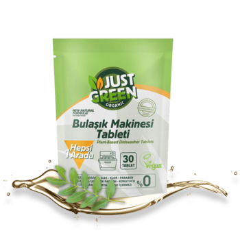 Билкови таблетки за съдомиялна машина - Just Green Organic