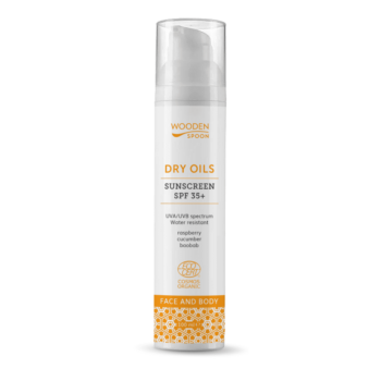 Слънцезащитен лосион за лице и тяло “Dry Oils” SPF 35+ - Wooden Spoon