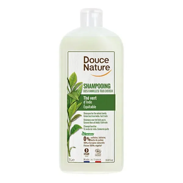 Douce Nature - Шампоан и Душ-гел със зелен чай Douce-Nature-Шампоан-и-Душ-гел-със-зелен-чай