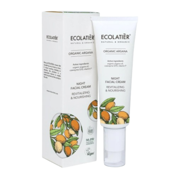 Ecolatier - Ревитализиращ и подхранващ нощен крем с органичен арган