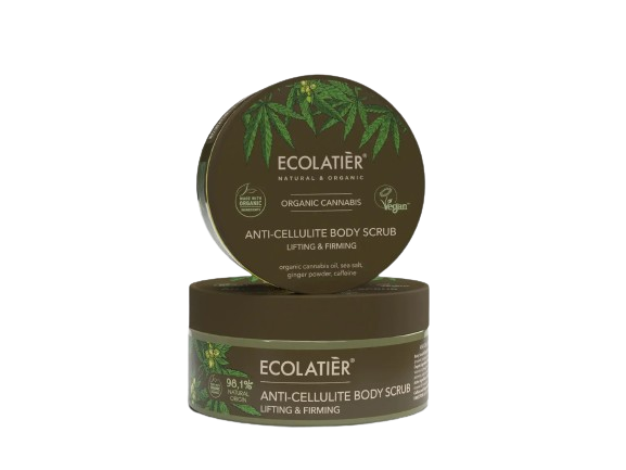 Ecolatier-Стягащо-антицелулитен-скраб-с-Органичен-канабис-odonata Ecolatier - Стягащ антицелулитен скраб с Органичен канабис