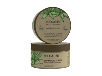 Ecolatier - Хидратиращ шампоан скраб за коса с Алое вера
