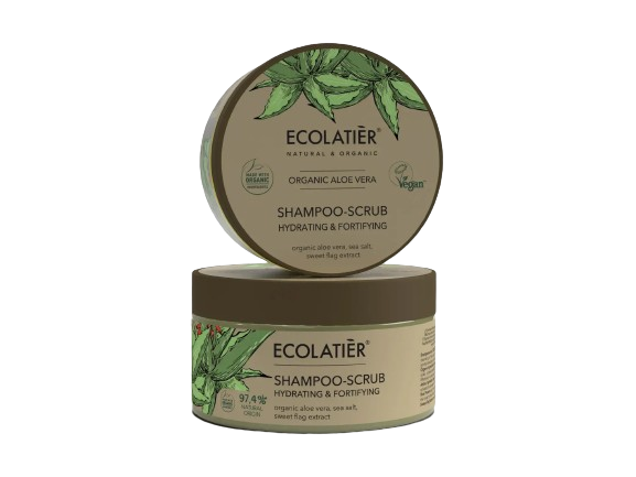 Ecolatier-Хидратиращ-шампоан-скраб-за-коса-с-Алое-вера-odonata Ecolatier - Хидратиращ шампоан скраб за коса с Алое вера