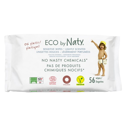 Eco-by-Naty-Мокри-кърпички-Sensitive-с-лек-аромат-56-бр.-odonata Eco by Naty - Мокри кърпички Sensitive с лек аромат 56 бр.