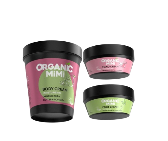 Organic-Mimi-Сет-за-тяло-Лосион-крем-за-ръце-и-крем-за-крака-odonata Organic Mimi - Сет за тяло - Лосион, крем за ръце и крем за крака